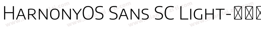 HarnonyOS Sans SC Light字体转换